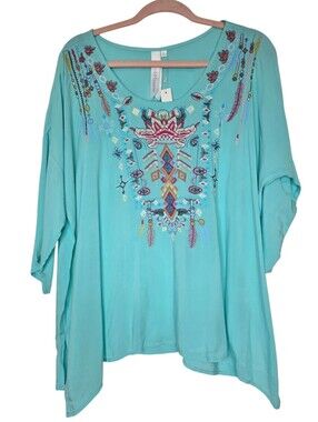Nwt Grand & Greene embroidered blouse